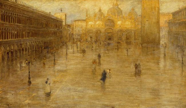 Pietro Fragiacomo Die Piazza San Marco China oil painting art